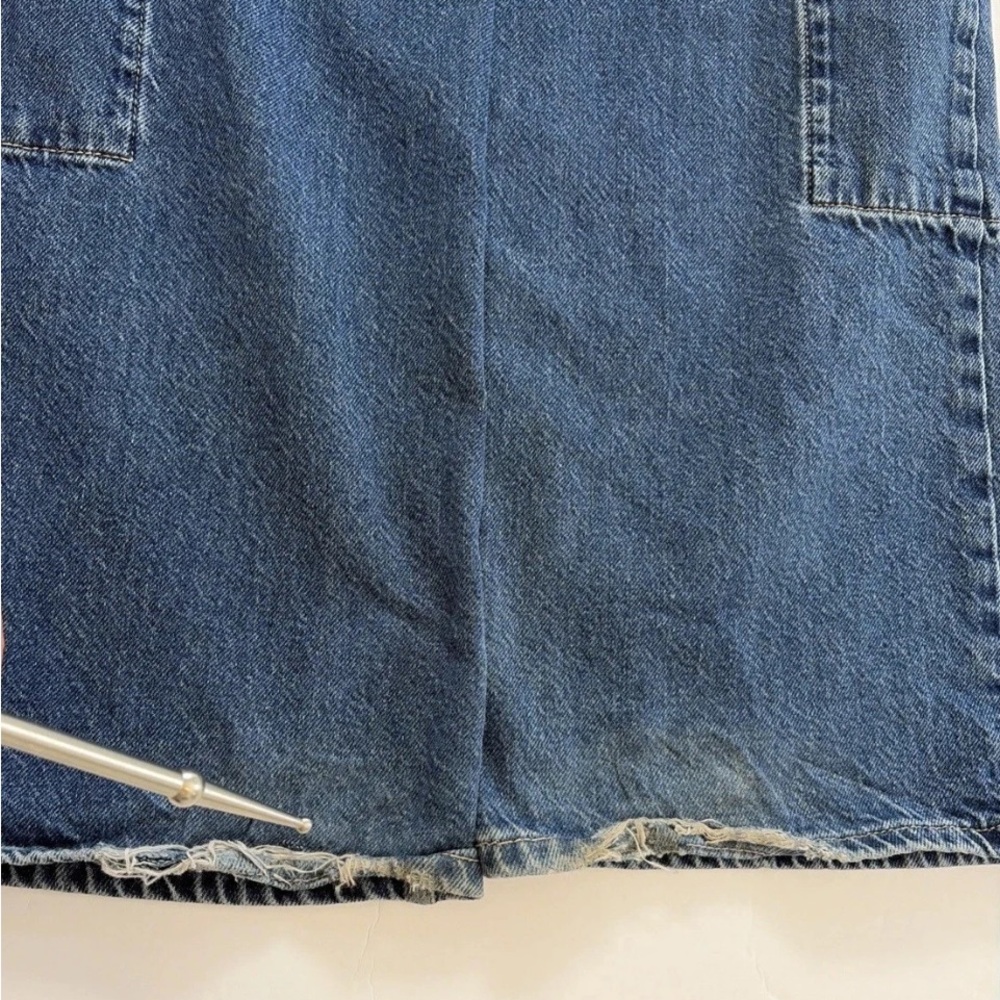 Zara Dark Blue Wide-Leg Cargo Jeans - Picture 13 of 13